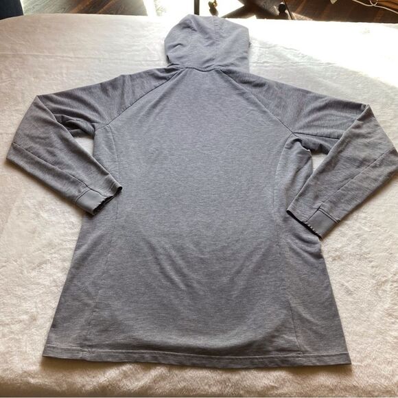 Gymshark Gray Hooded Tunic Length Sweatshirt Size Medium - Picture 2 of 9